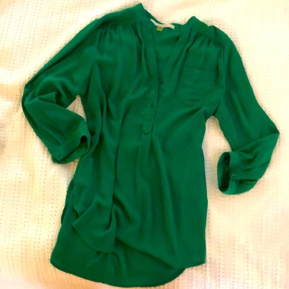 Stitch fix Hawthorne green medium top like new